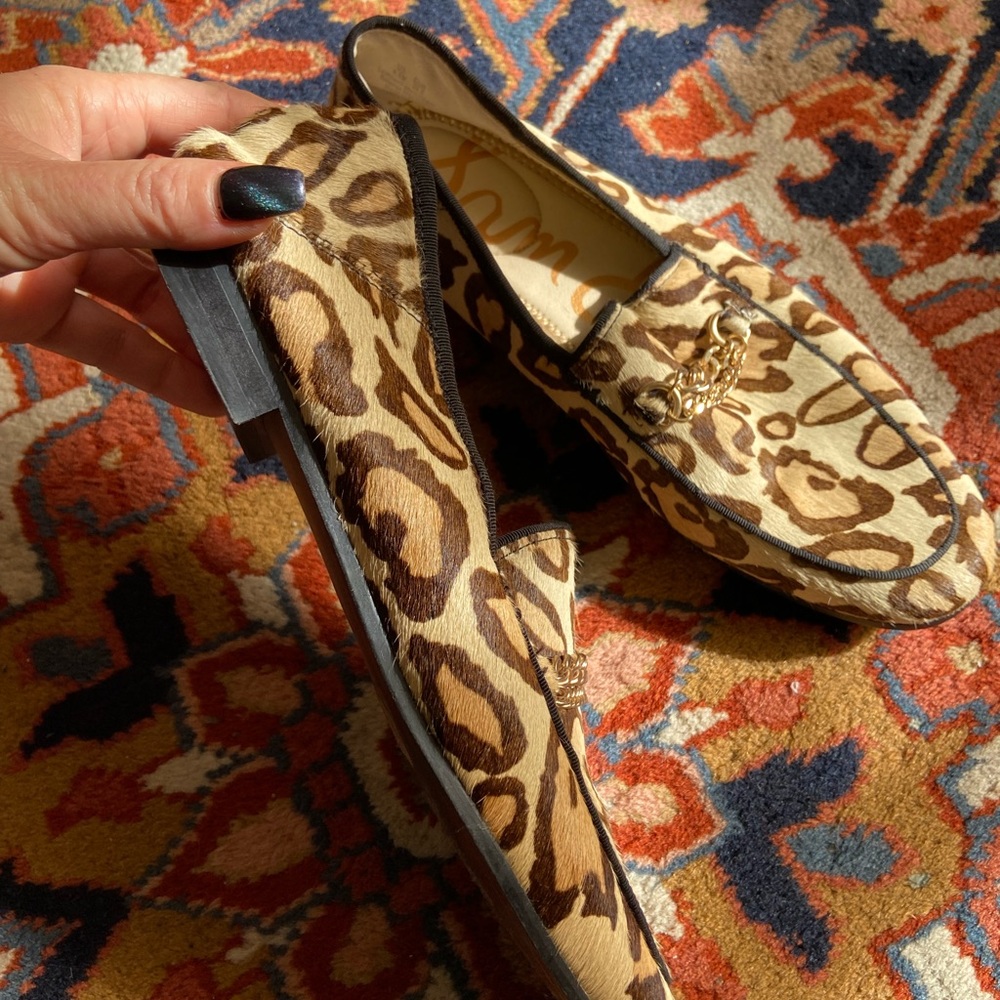 Leopard print loafers